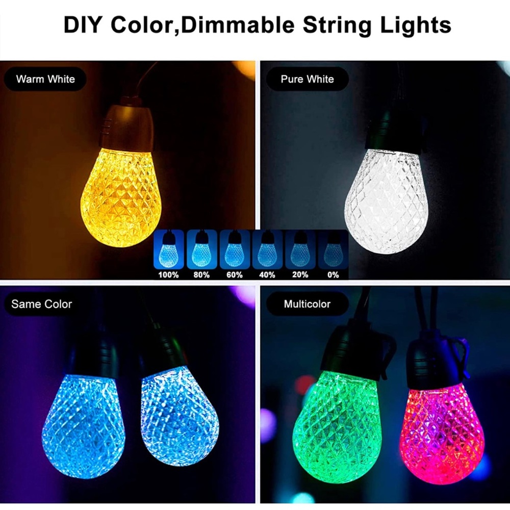 ❗️NWT❗️String Lights 36ft Outside Water & Shatterproof, APP, Remote Color Change